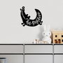 Wallity Be Possitive Escultura de pared Negra